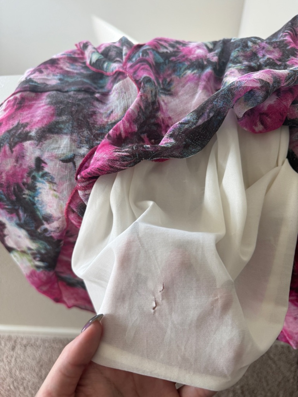 💓SOLD💓 Gorgeous 100% Silk Vintage Asymmetrical Bias Cut floral beaded dress - Picture 14 of 14